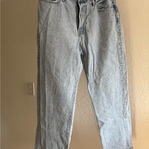 Abercrombie & Fitch Men's Sky Blue Relaxed Jeans